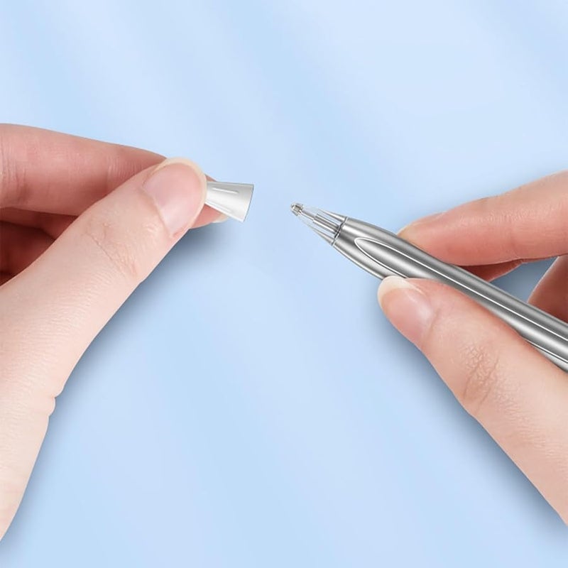 5 قطع غطاء طرف سيليكون شفاف بديل لحافظة Apple Pencil 1 2 3، واقيات أطراف قلم اللمس للشاشات - Image 4